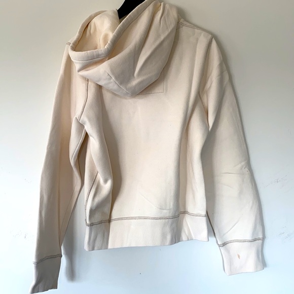 Cream Vintage Hollister Hoodie - Picture 4 of 5